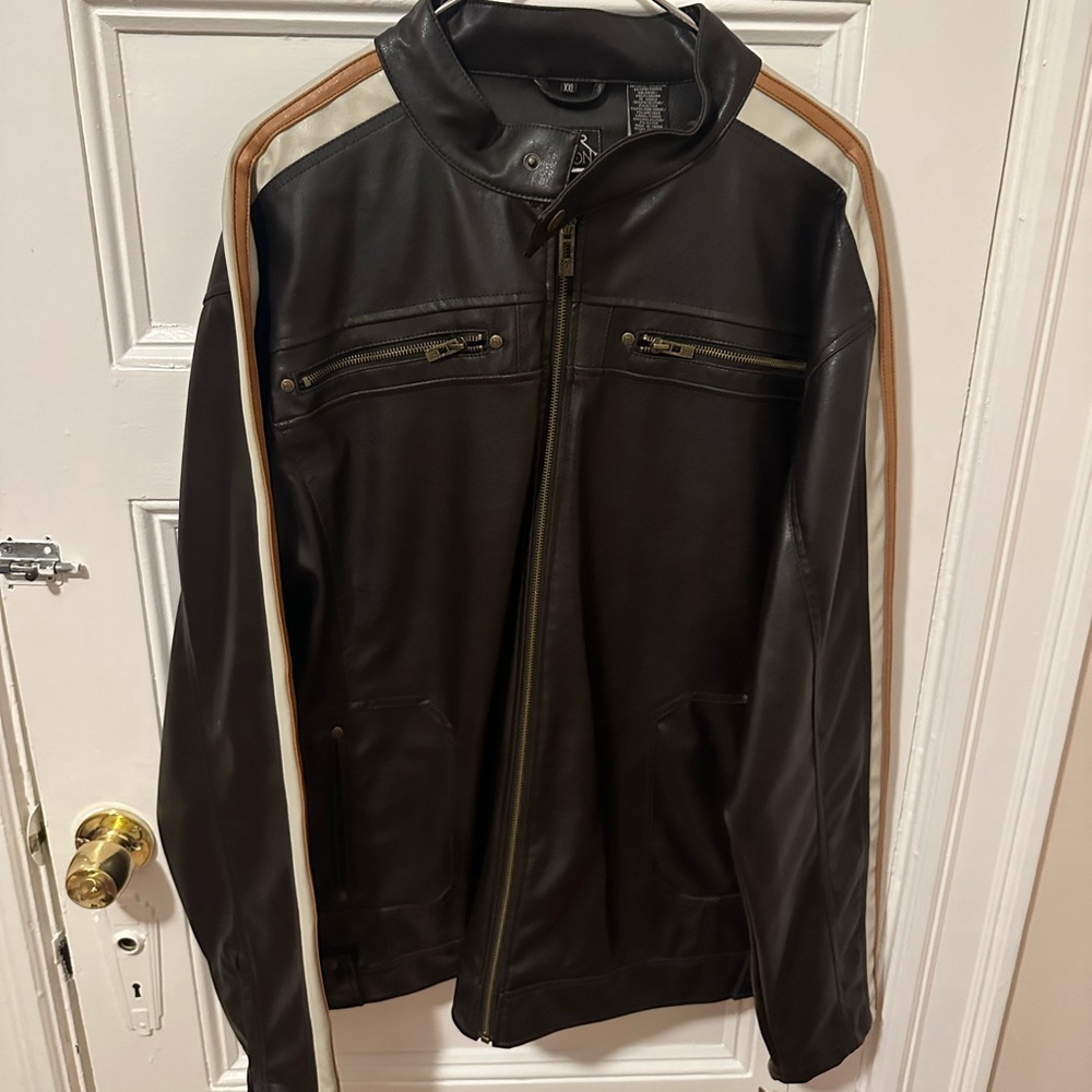 NWT Vintage Distortion Custom Rags Motorcycle Biker Jacket Size xxl